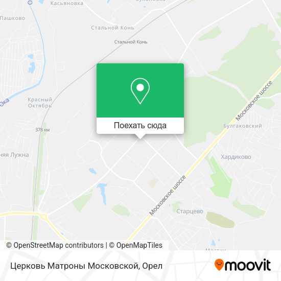 Карта Церковь Матроны Московской