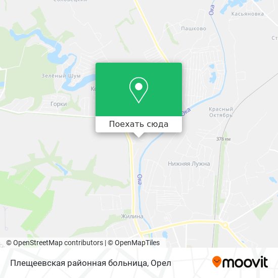 Карта Плещеевская районная больница