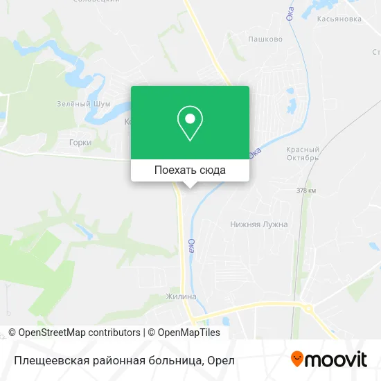 Карта Плещеевская районная больница