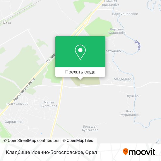 Карта Кладбище Иоанно-Богословское
