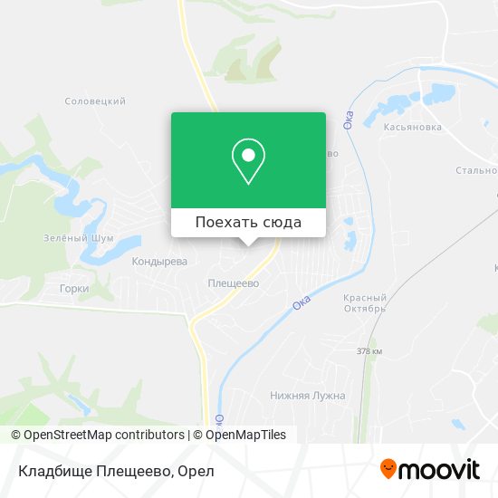 Карта Кладбище Плещеево