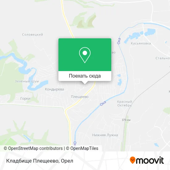 Карта Кладбище Плещеево