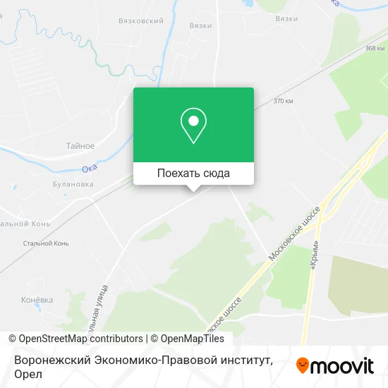 Карта Воронежский Экономико-Правовой институт