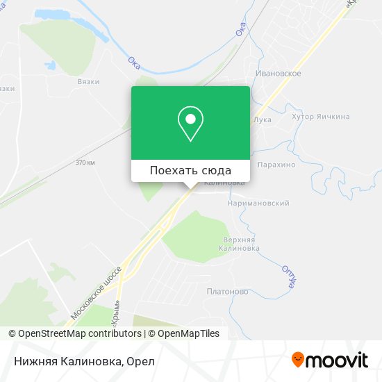 Карта Нижняя Калиновка
