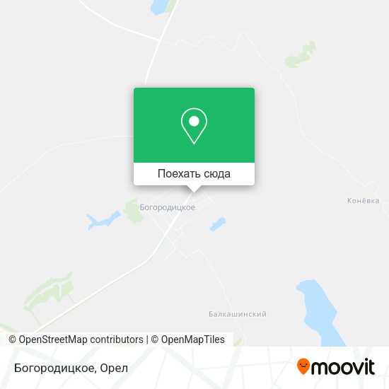 Карта Богородицкое