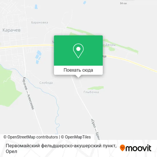 Карта Первомайский фельдшерско-акушерский пункт