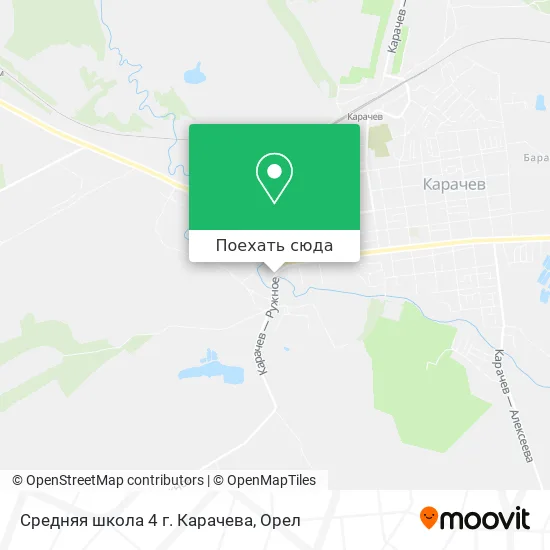 Карта Средняя школа 4 г. Карачева