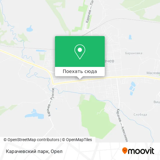 Карта Карачевский парк