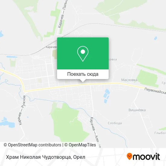 Карта Храм Николая Чудотворца