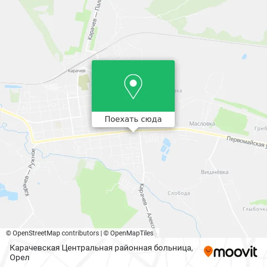 Карта Карачевская Центральная районная больница