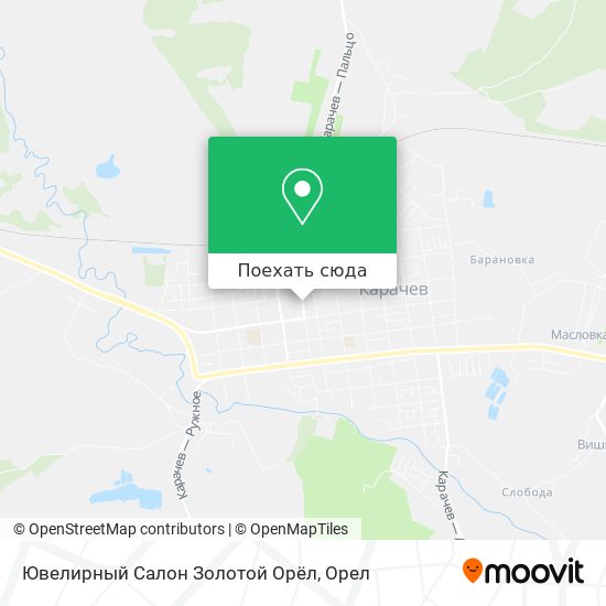 Карта Ювелирный Салон Золотой Орёл