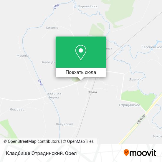 Карта Кладбище Отрадинский