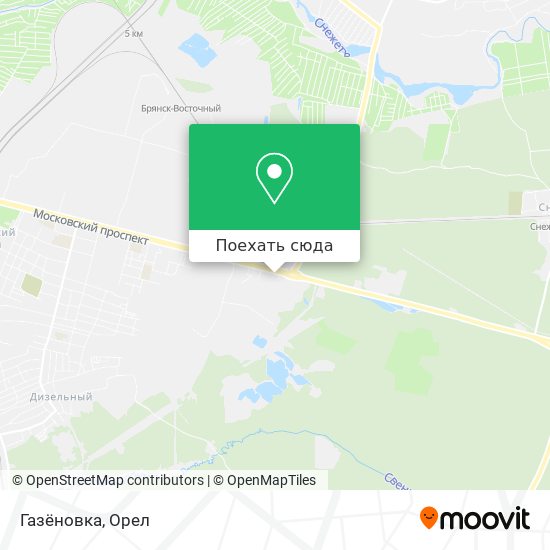 Карта Газёновка