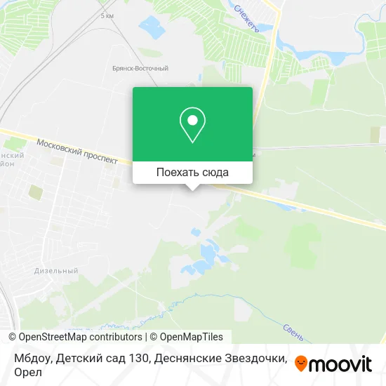 Карта Мбдоу, Детский сад 130, Деснянские Звездочки