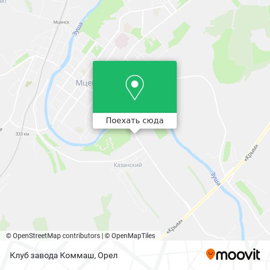 Карта Клуб завода Коммаш