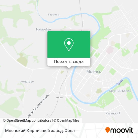 Карта Мценский Кирпичный завод