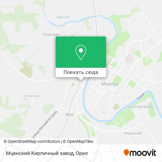 Карта Мценский Кирпичный завод