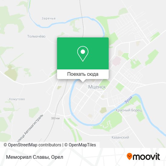 Карта Мемориал Славы