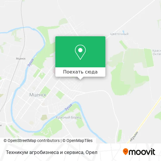 Карта Техникум агробизнеса и сервиса
