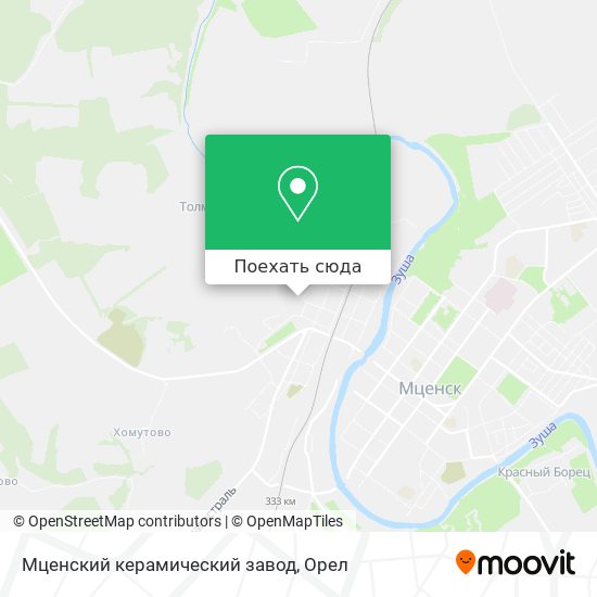 Карта Мценский керамический завод
