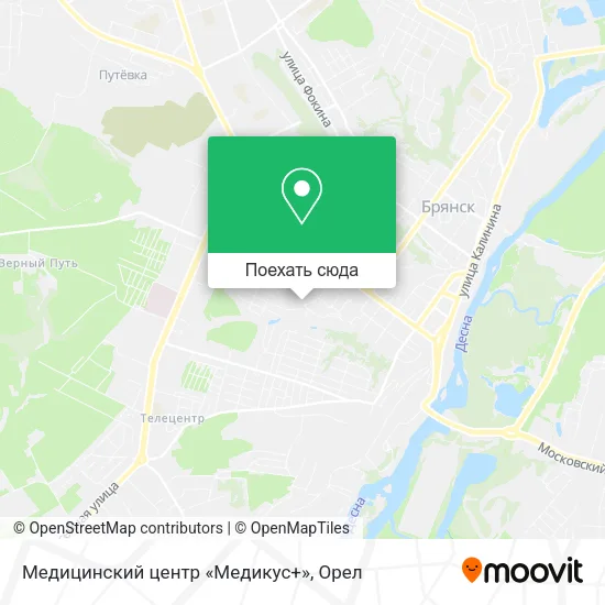 Карта Медицинский центр «Медикус+»