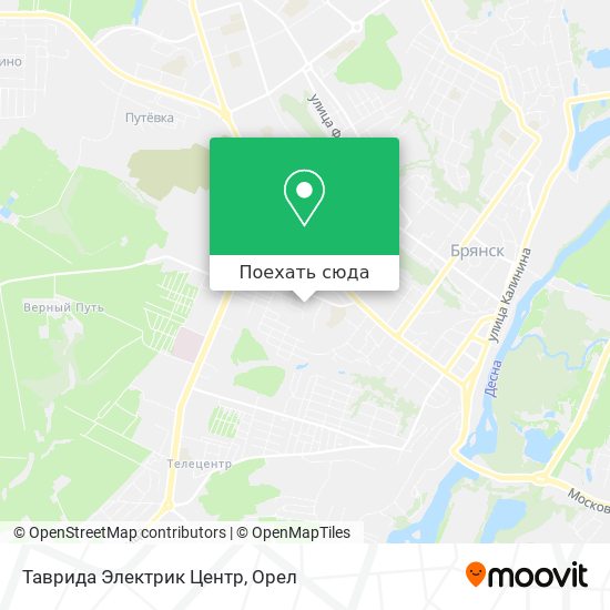 Карта Таврида Электрик Центр