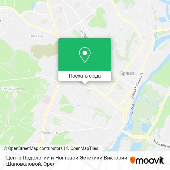 Карта Центр Подологии и Ногтевой Эстетики Виктории Шаповаловой