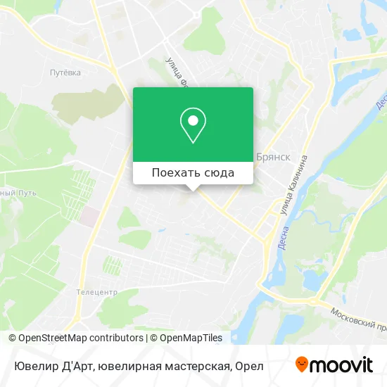 Карта Ювелир Д'Арт, ювелирная мастерская