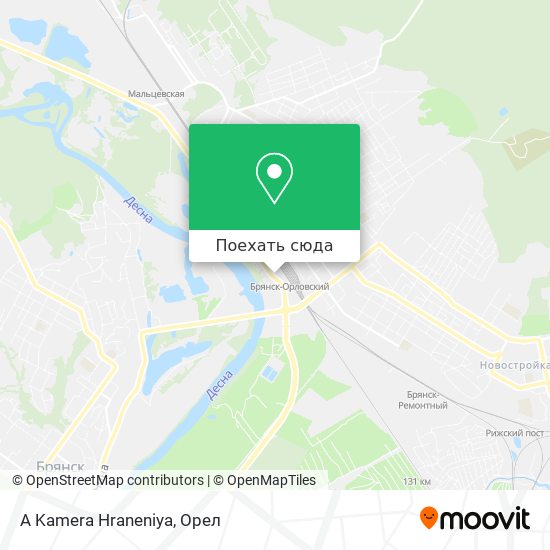 Карта A Kamera Hraneniya