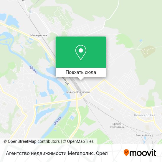Карта Агентство недвижимости Мегаполис