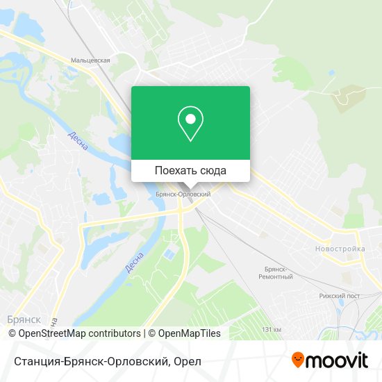 Карта Станция-Брянск-Орловский