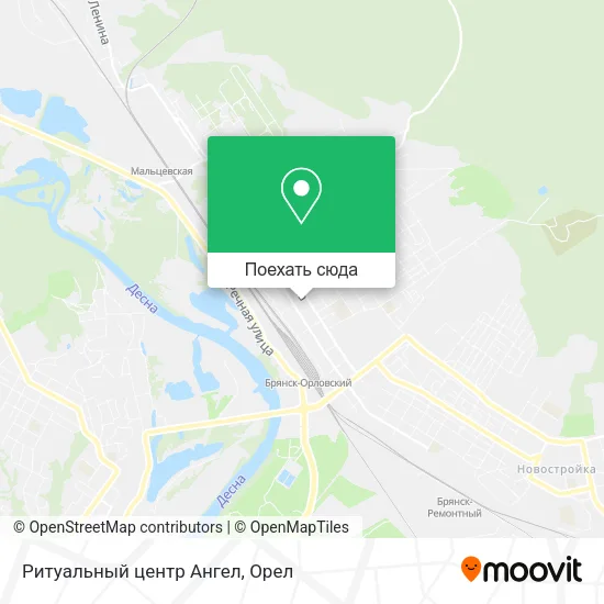 Карта Ритуальный центр Ангел