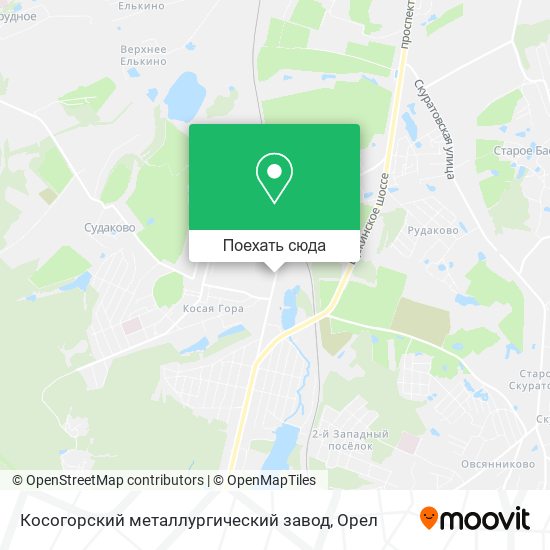 Карта Косогорский металлургический завод