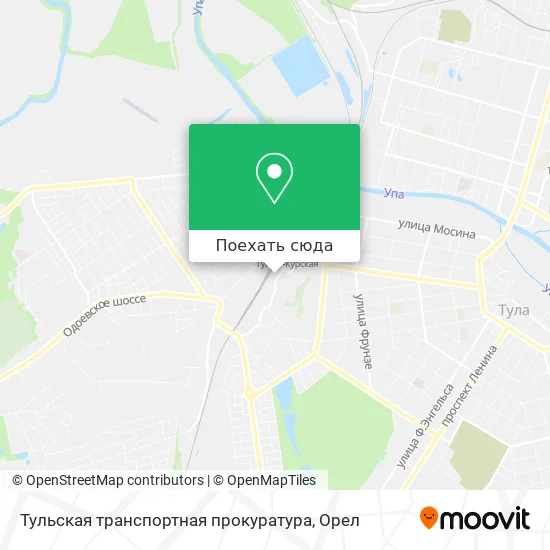 Карта Тульская транспортная прокуратура