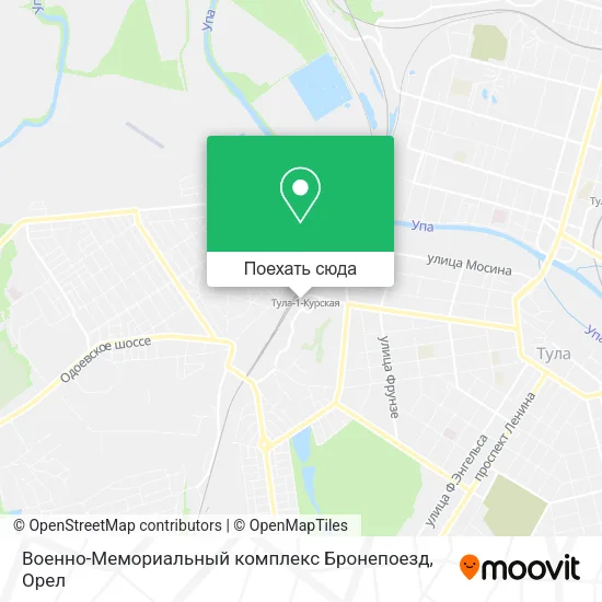 Карта Военно-Мемориальный комплекс Бронепоезд