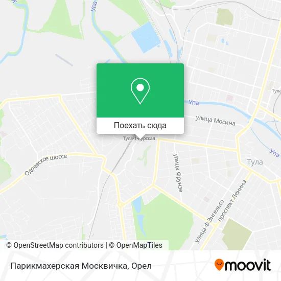 Карта Парикмахерская Москвичка
