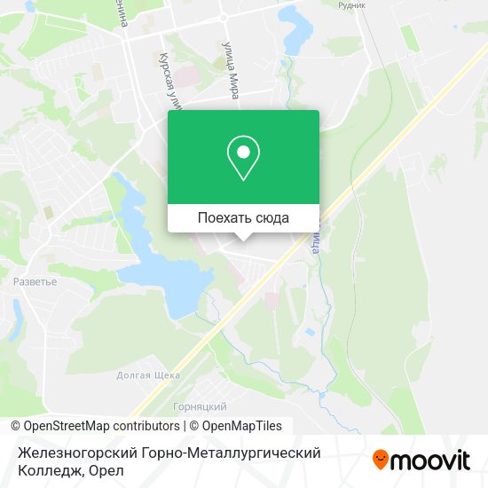 Карта Железногорский Горно-Металлургический Колледж