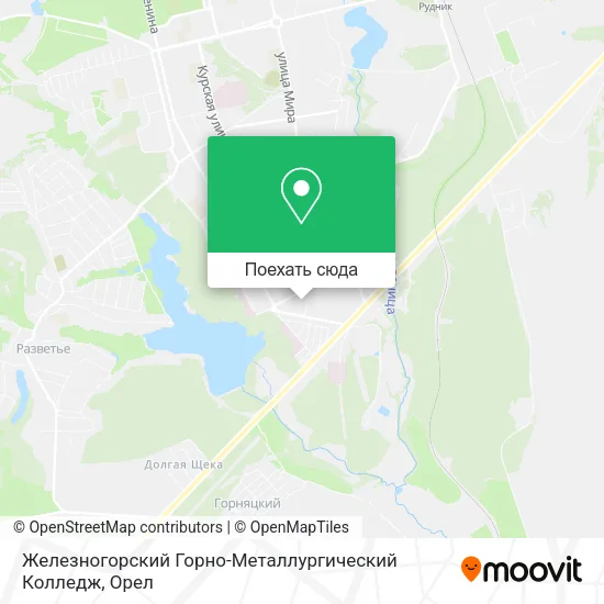 Карта Железногорский Горно-Металлургический Колледж