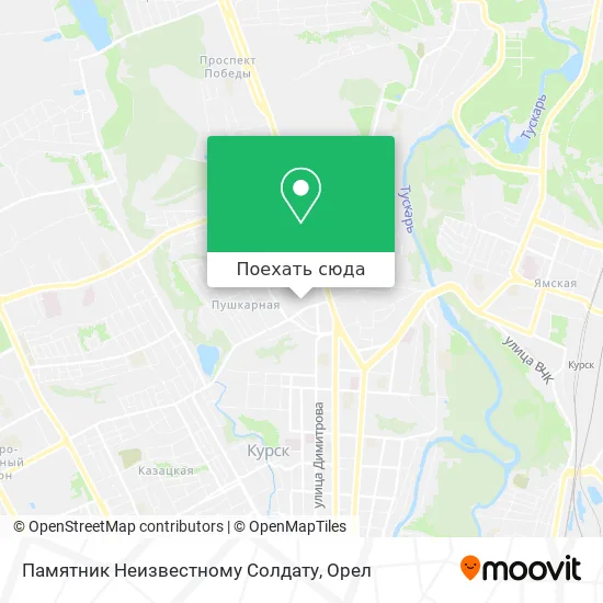 Карта Памятник Неизвестному Солдату