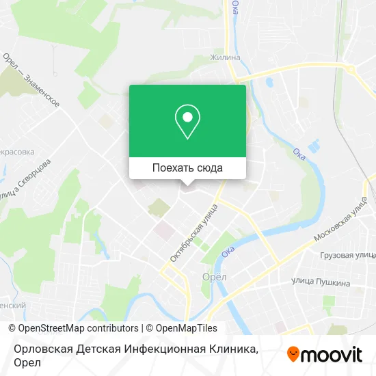 Карта Орловская Детская Инфекционная Клиника