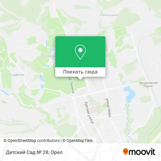 Карта Детский Сад № 28