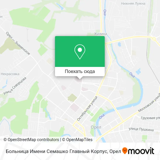 Карта Больница Имени Семашко Главный Корпус