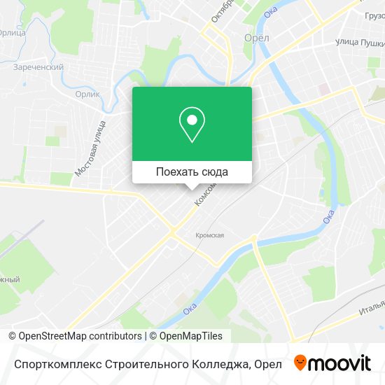 Карта Спорткомплекс Строительного Колледжа