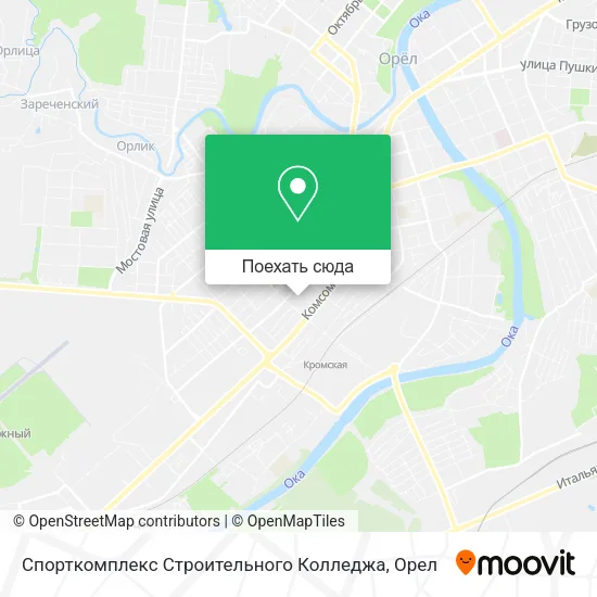 Карта Спорткомплекс Строительного Колледжа