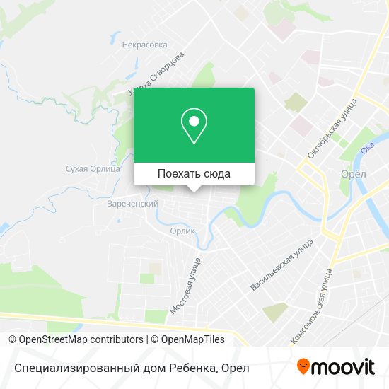 Карта Специализированный дом Ребенка