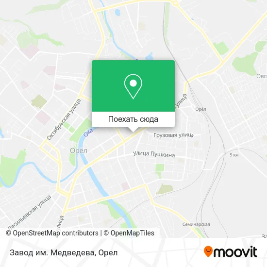 Карта Завод им. Медведева