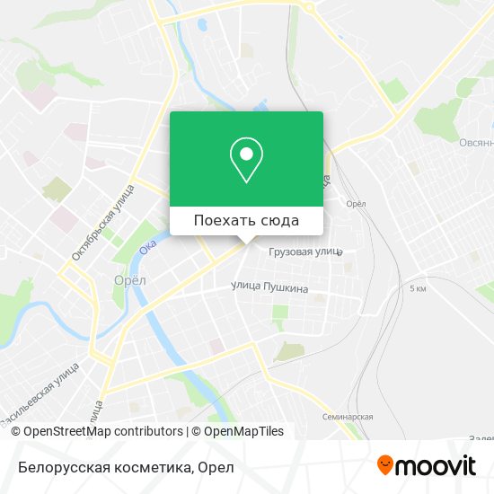 Карта Белорусская косметика