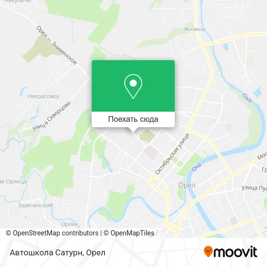 Карта Автошкола Сатурн