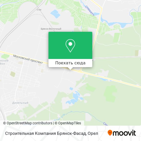 Карта Строительная Компания Брянск-Фасад