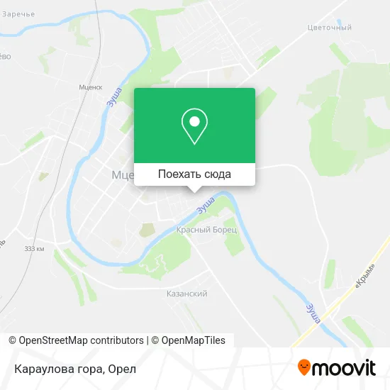 Карта Караулова гора